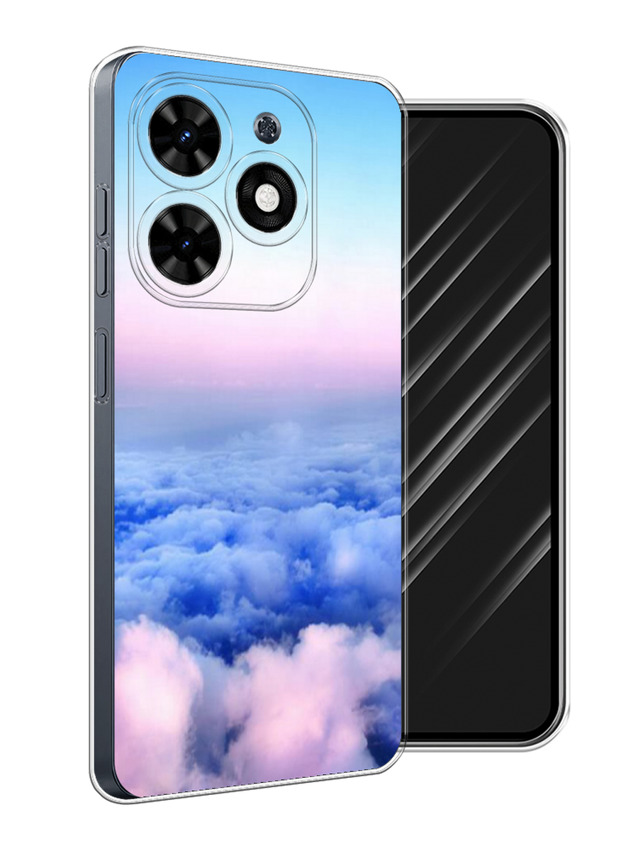 

Чехол Awog на Tecno Spark 20C "Облака", Голубой;розовый;бирюзовый, 304950-1