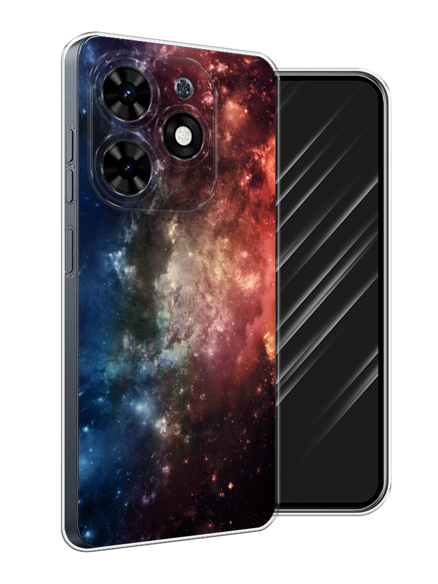 

Чехол Awog на Tecno Spark 20C "Космос", Синий;бежевый;красный, 304950-1