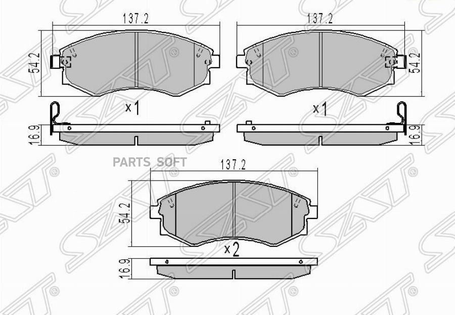 

Тормозные колодки SAT st5810138a70