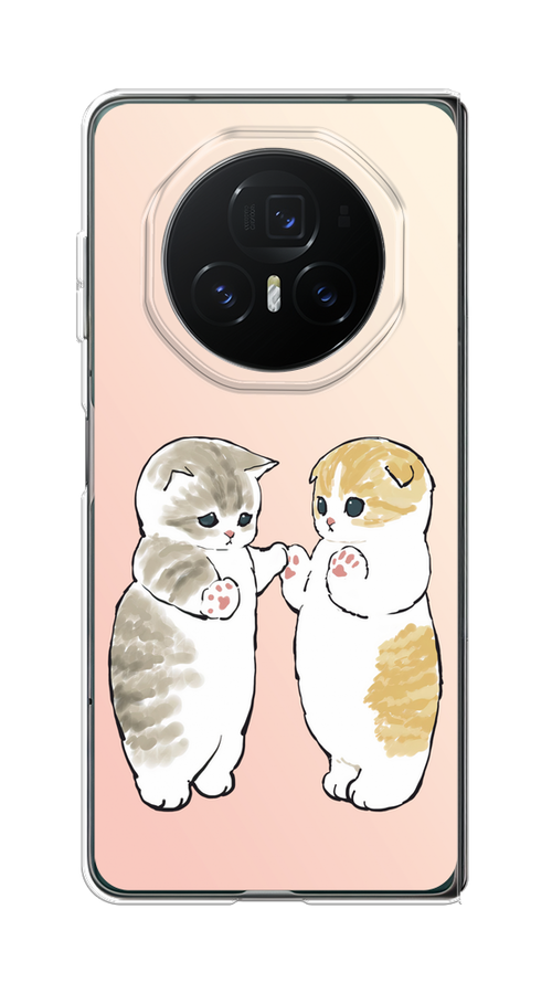 

Чехол на Honor Magic V3 "Пухлые котики", Розовый;бежевый;серый, 6125050-1