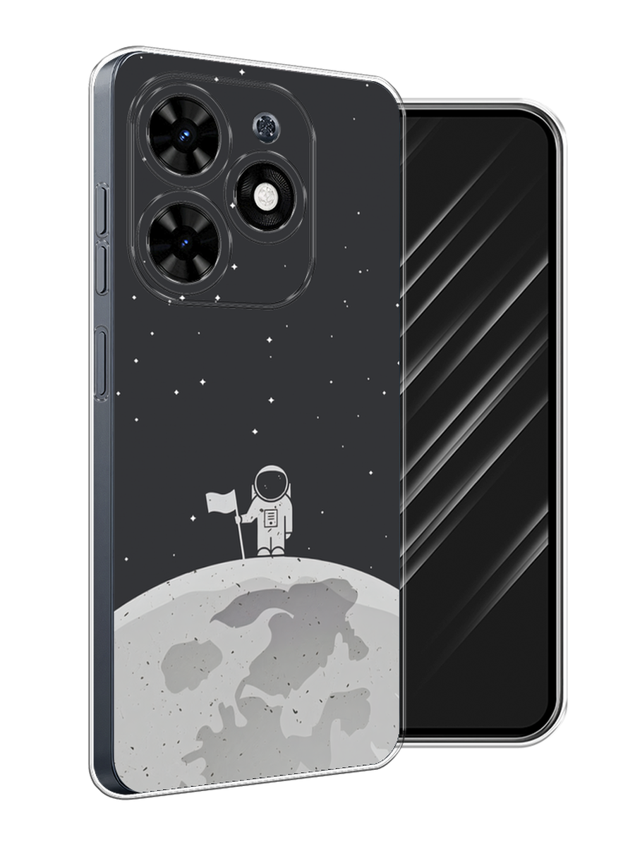 

Чехол Awog на Tecno Spark 20C "Первый на Луне", Черный, 304950-1