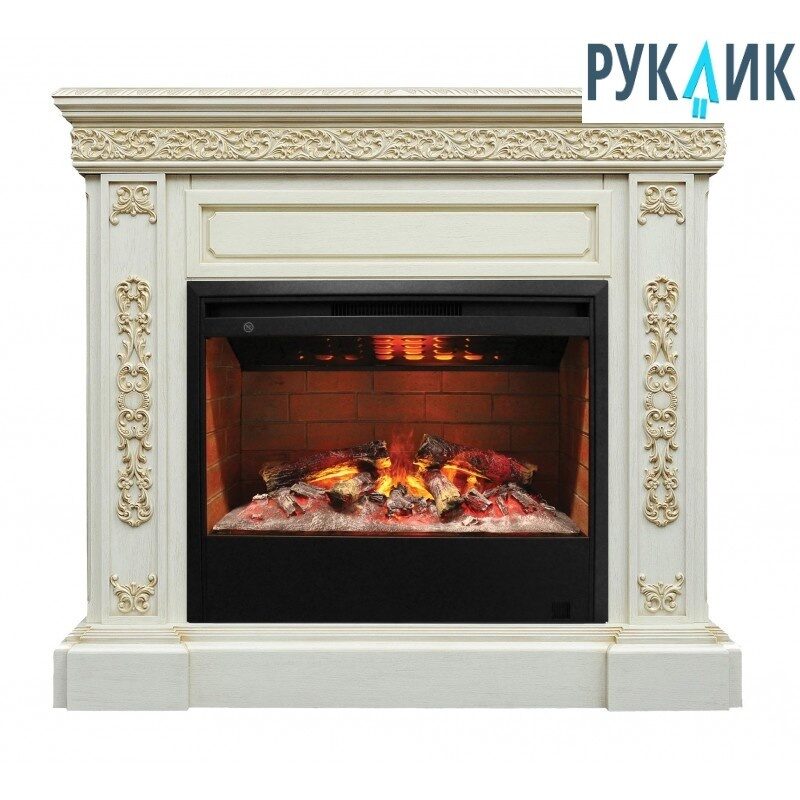 

Электрокамин Real Flame Ekaterina 26 WT с очагом 3D Helios 26
