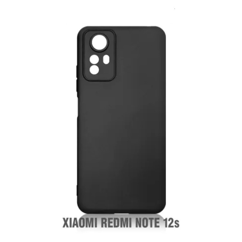 Чехол матовый для Xiaomi Redmi Note 12S, черный