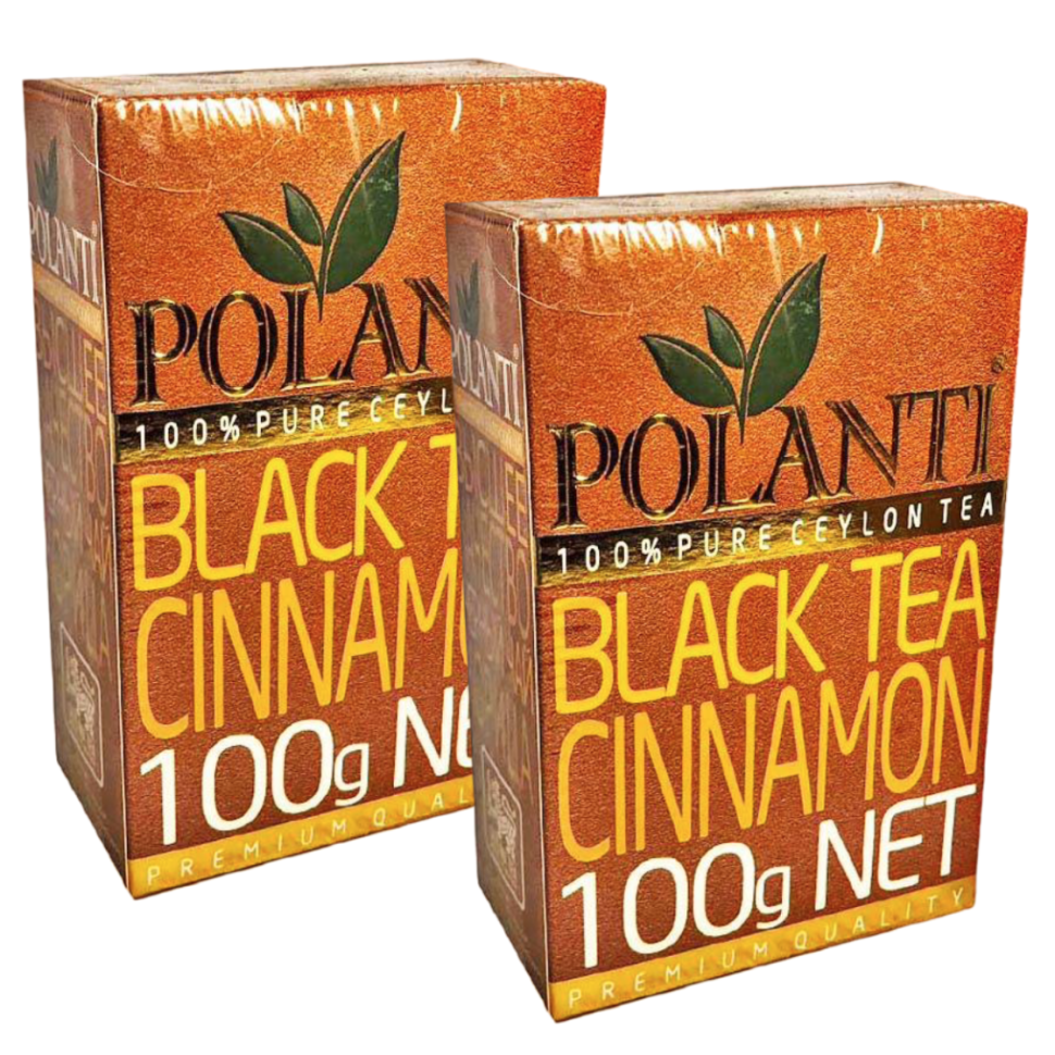 Чай черный Polanti PEKOE с корицей, 2 шт по 100 г