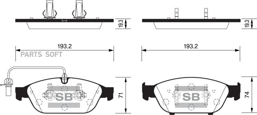 

Колодки тормозные Sangsin brake sp2316