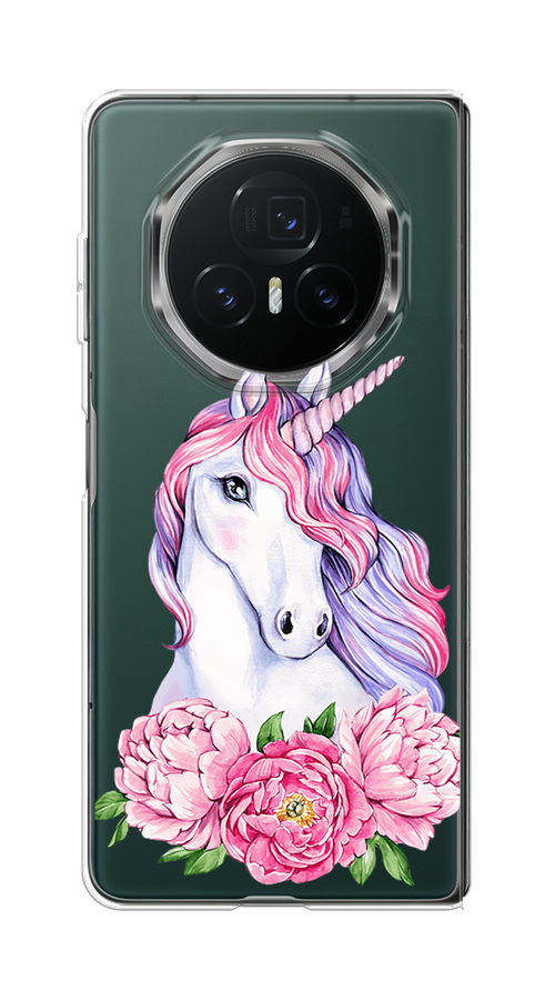 

Чехол на Honor Magic V3 "Единорог с пионами", Розовый;белый;зеленый, 6125050-1