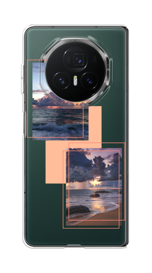 

Чехол на Honor Magic V3 "Sky collage", Розовый;прозрачный;синий, 6125050-1