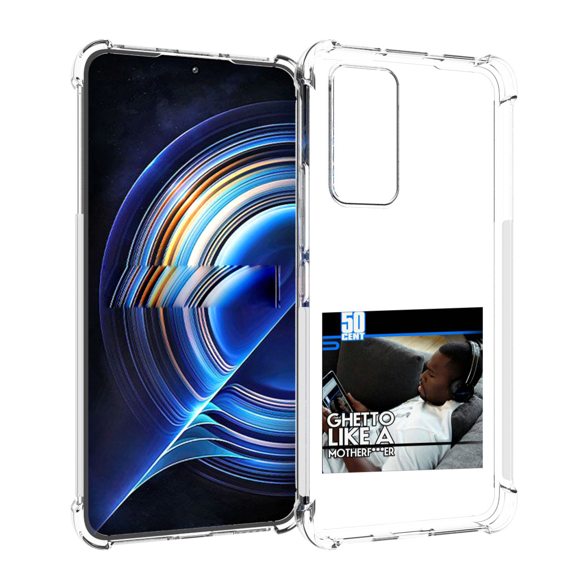 

Чехол MyPads 50 Cent - Ghetto Like A Motherfucker для Tecno Camon 19 Neo, Прозрачный, Tocco