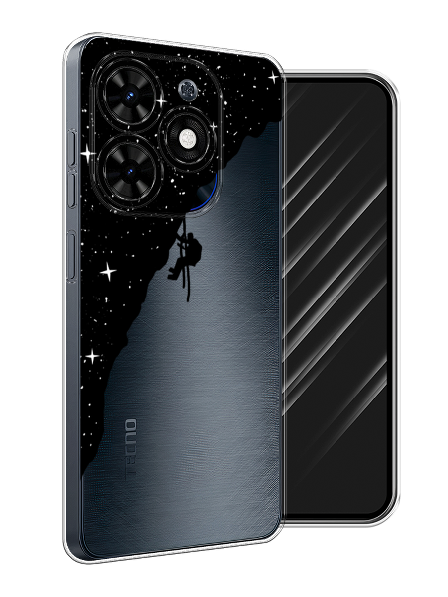 

Чехол Awog на Tecno Spark 20C "Скалолаз в космосе", Черный;белый;бежевый, 304950-1