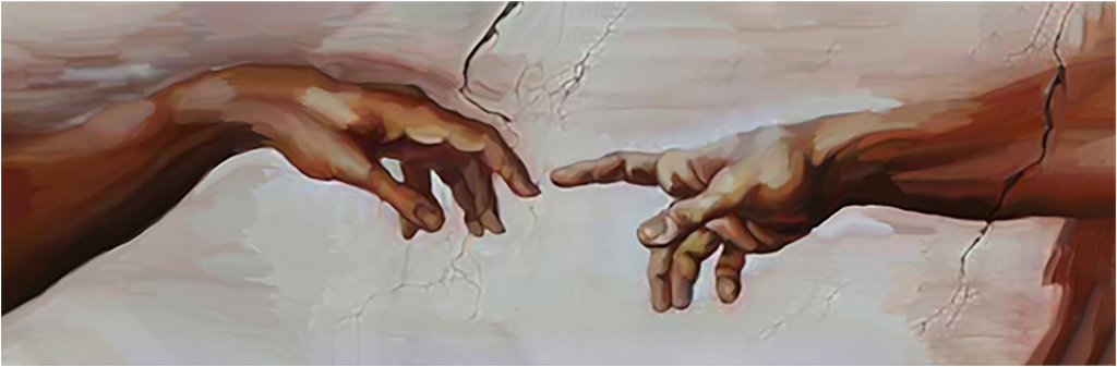 

Картина на холсте с подрамником ХитАрт Сотворение Адама 80x26 см, 5487