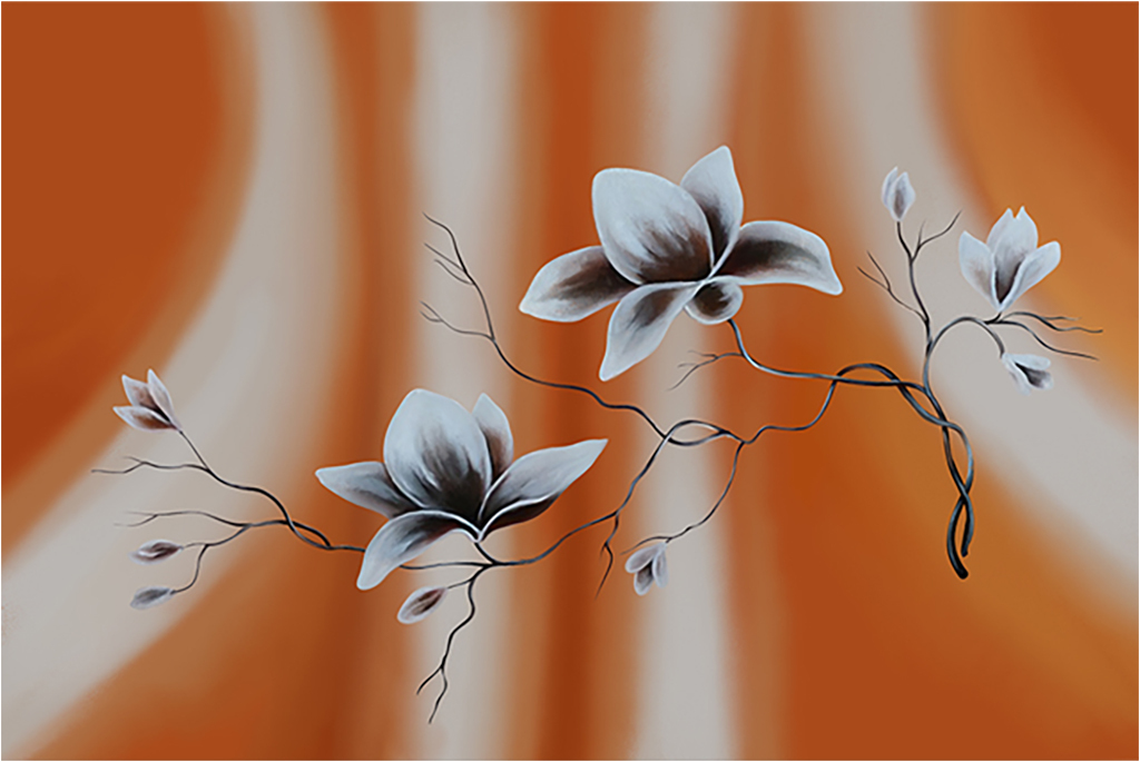 

Картина на холсте с подрамником ХитАрт Цветочная ветка в пастельных тонах 60x40 см, 549