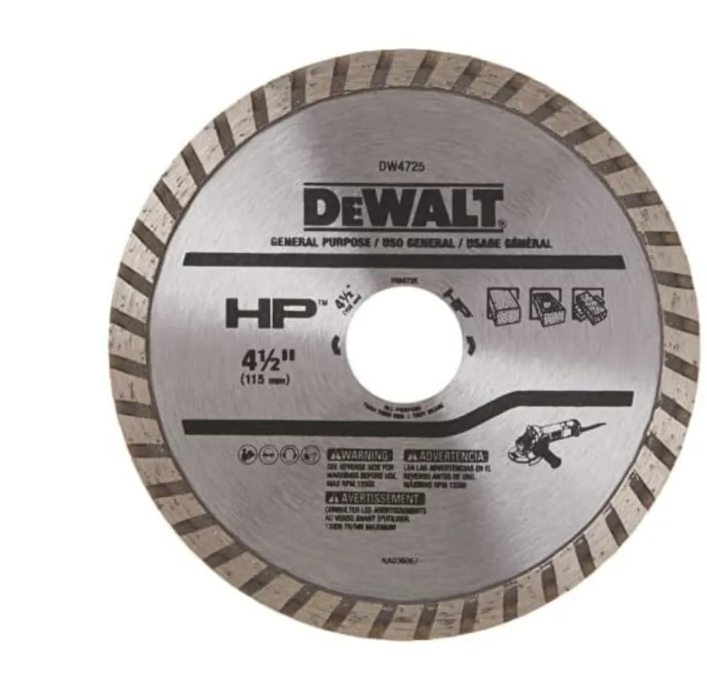 

Алмазный диск для сухой резки камня Dewalt DW4725 115 мм, 02868