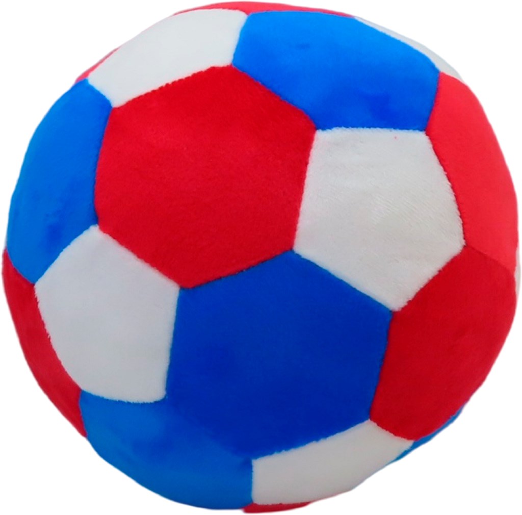 фото Мягкая игрушка футбольный мяч красный 20 см bigga