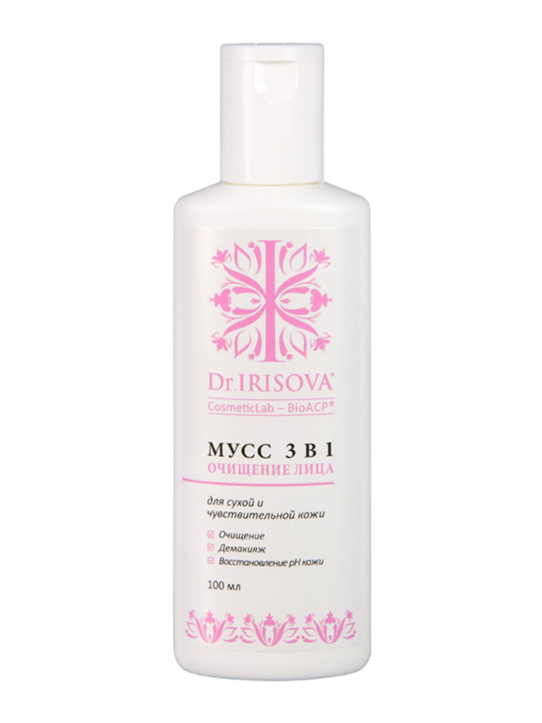 

Очищающий мусс 3 в 1 Dr. IRISOVA CosmeticLab-BioACP ЦА Ирис, 100 мл
