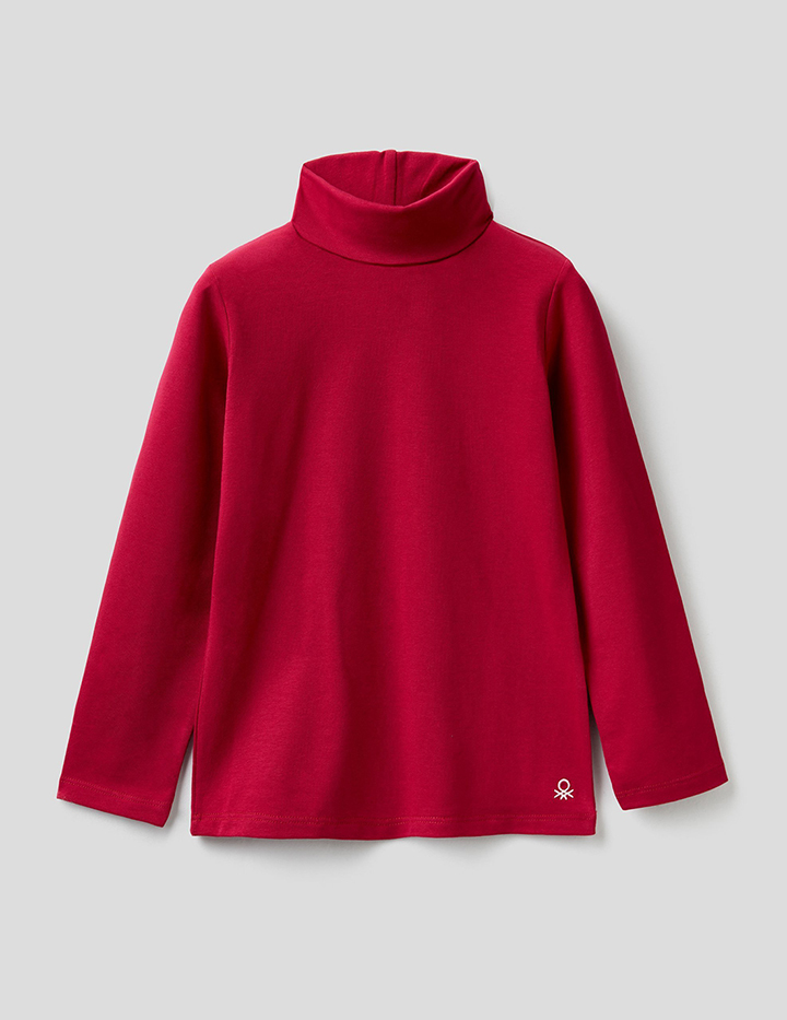

Водолазка для девочек Benetton цв. фиолетовый р.158, 21A_3P4ZC2193