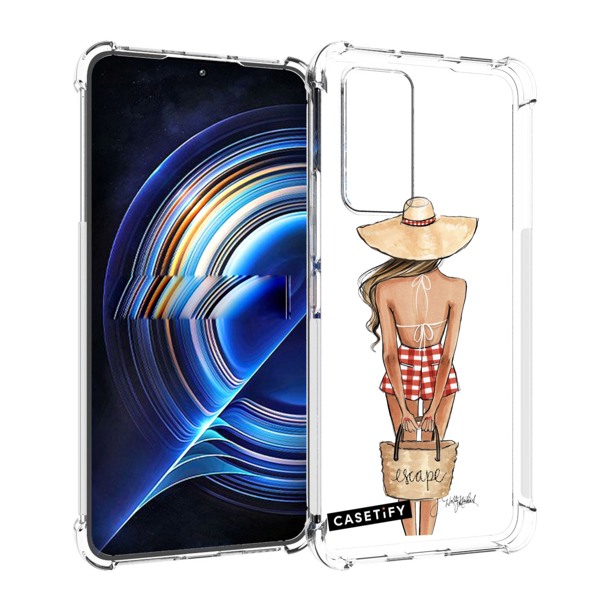 

Чехол MyPads CASETiFY женский для Tecno Camon 19 Neo, Прозрачный, Tocco