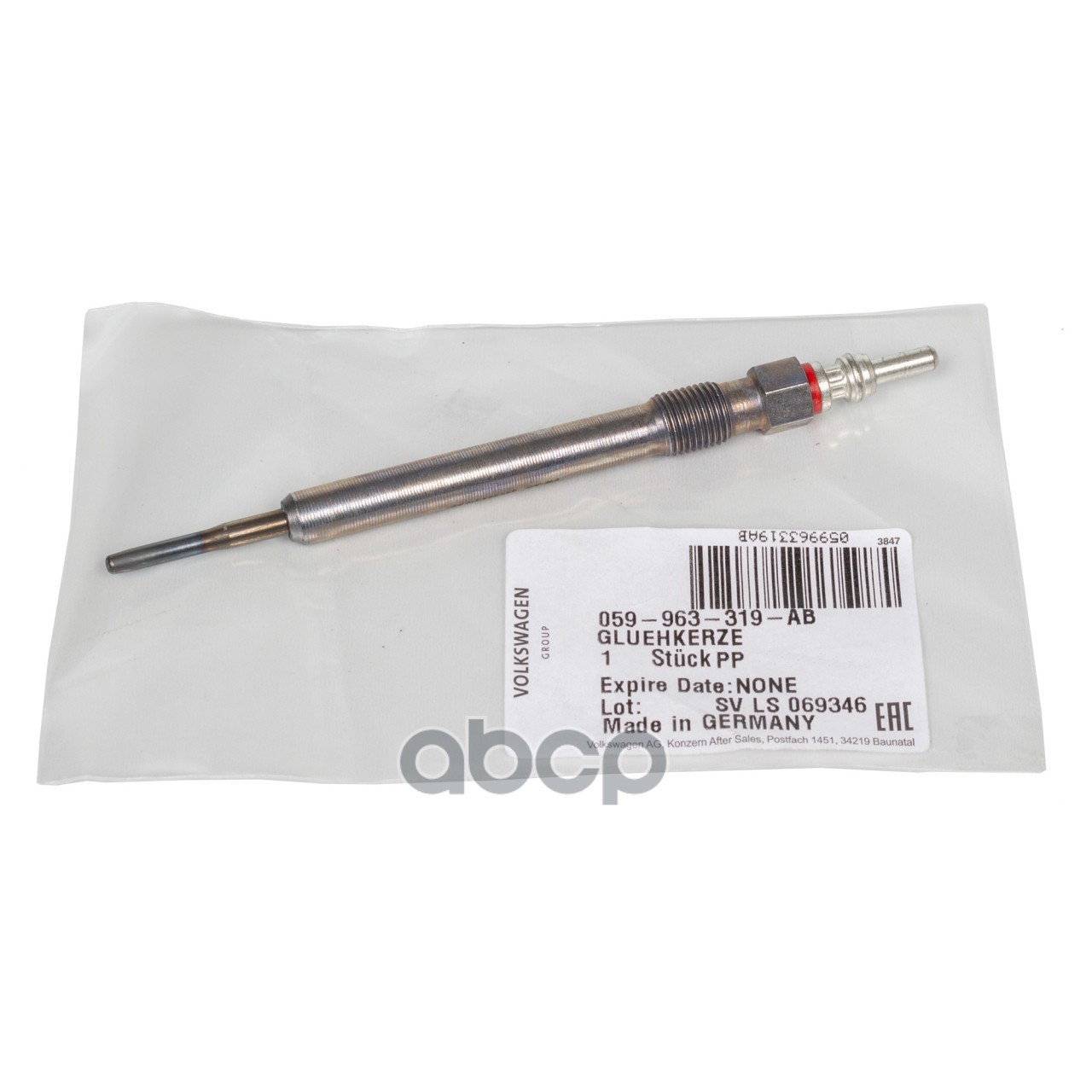 

Свеча Накаливания (Ве) VAG 059963319ab