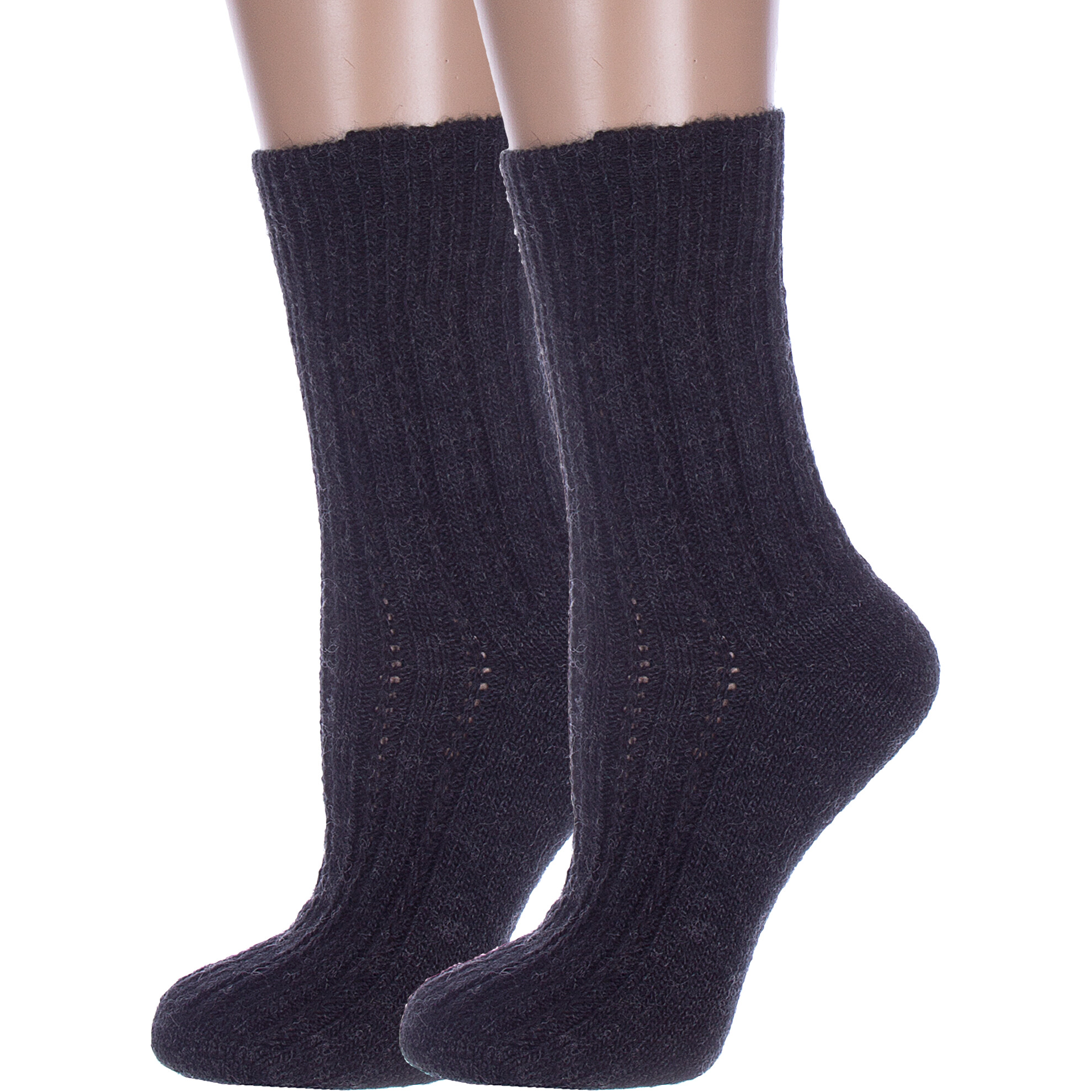 Комплект носков женских Rusocks 2-Ж-180 черных 23-25, 2 пары