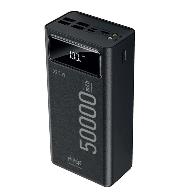 Внешний аккумулятор Hiper DELTA 50000 50000mAh 3A QC PD 5xUSB черный