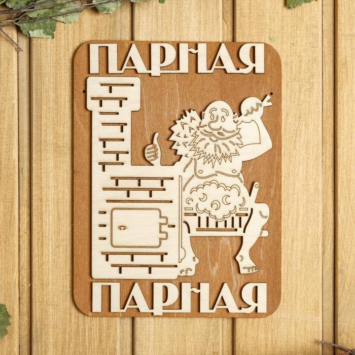 

Табличка для бани 18×23.5 см "Парная, печь"