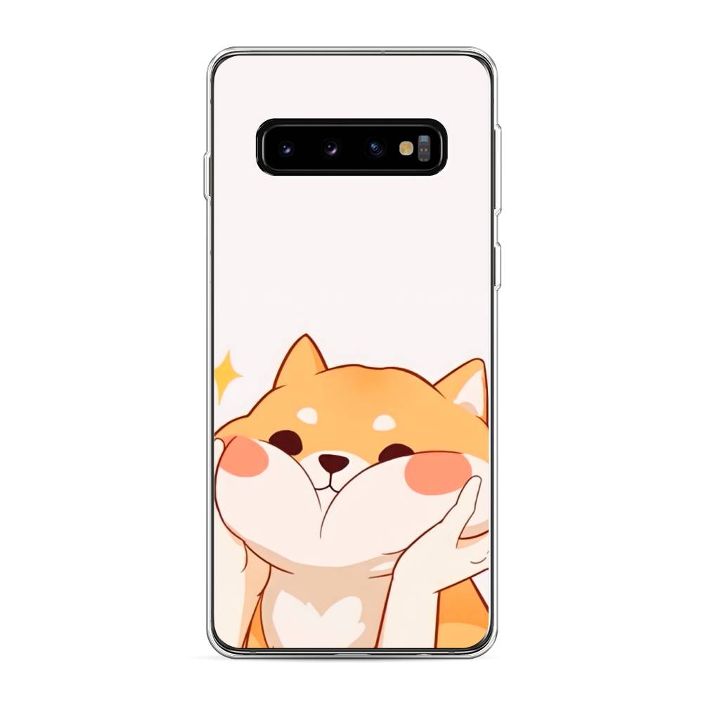 

Чехол Awog на Samsung Galaxy S10 "Сладкий песик", Разноцветный, 27050-1