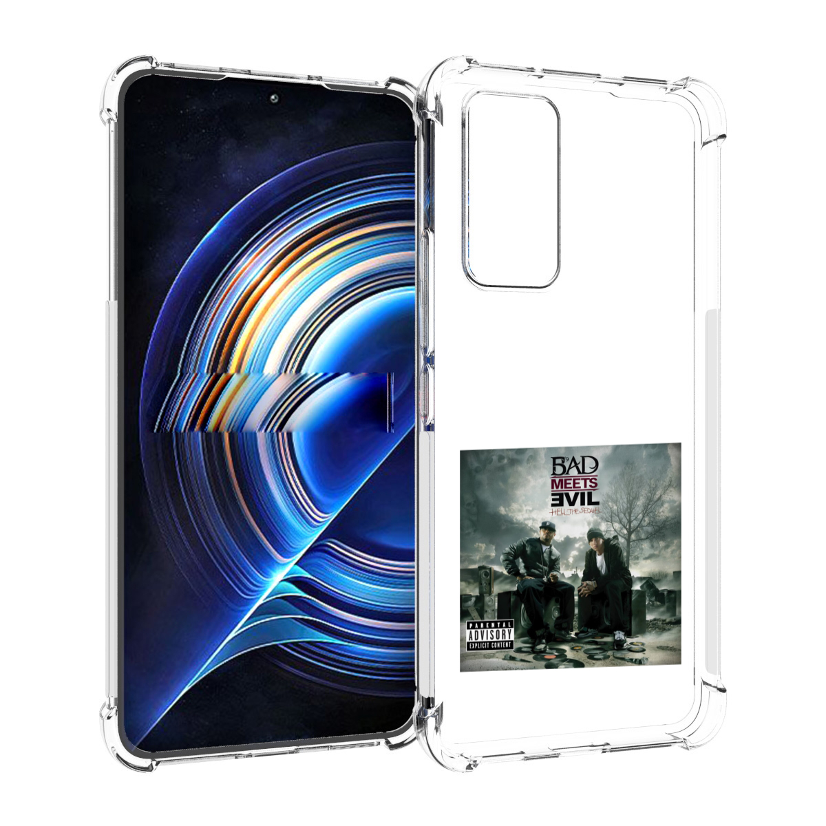 

Чехол MyPads Eminem BAD MEETS EVIL – HELL THE SEQUEL для Tecno Camon 19 Neo, Прозрачный, Tocco