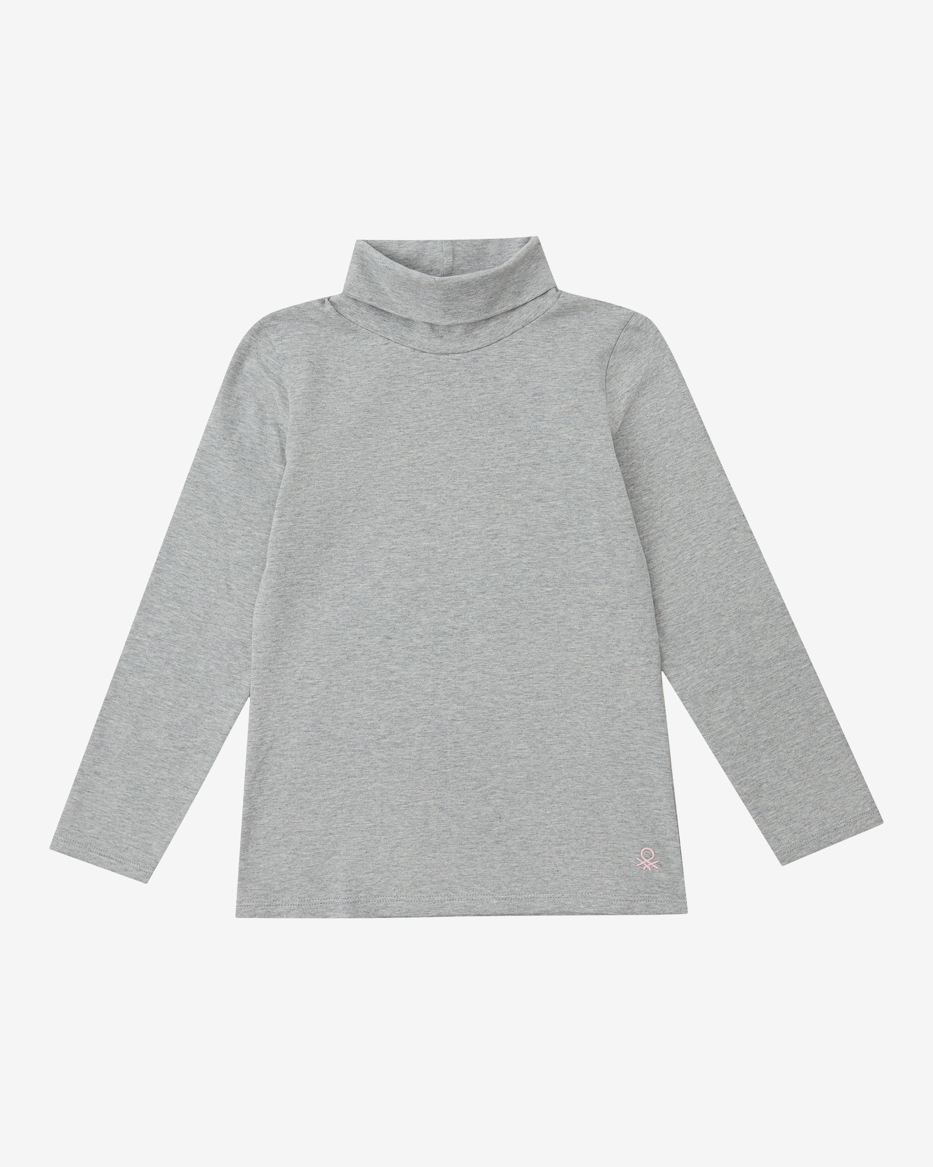 

Водолазка для девочек Benetton цв. серый р.140, 21A_3P4ZC2193