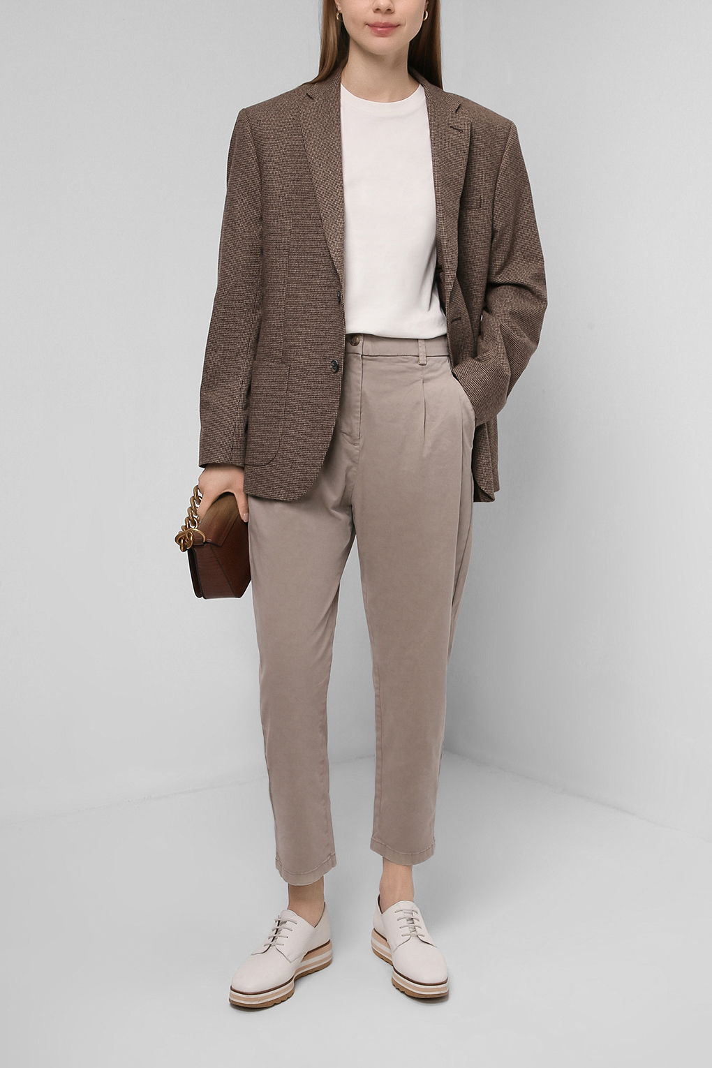 

Брюки женские Esprit 012EE1B301 серые 36, 012EE1B301