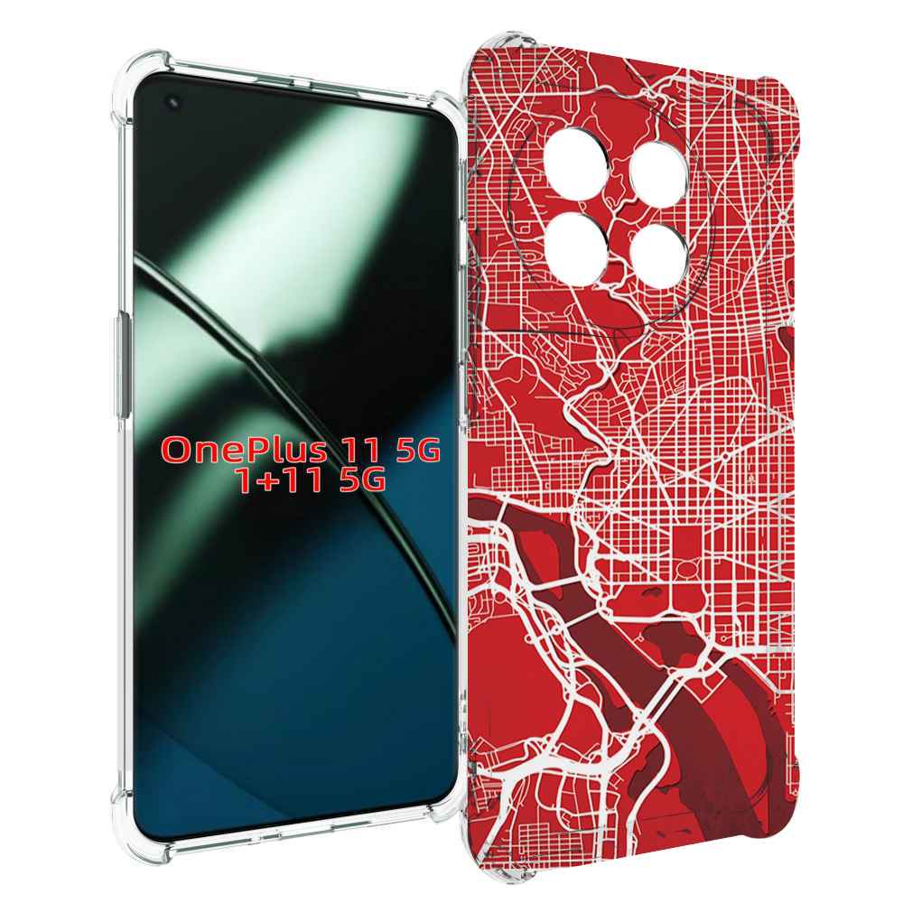 

Чехол MyPads векторная-карта для OnePlus 11, Прозрачный, Tocco