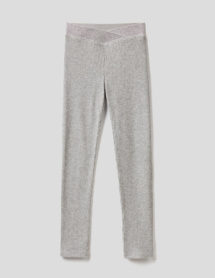 

Леггинсы для девочек Benetton цв. серый р.170, 21A_3PNQCF001