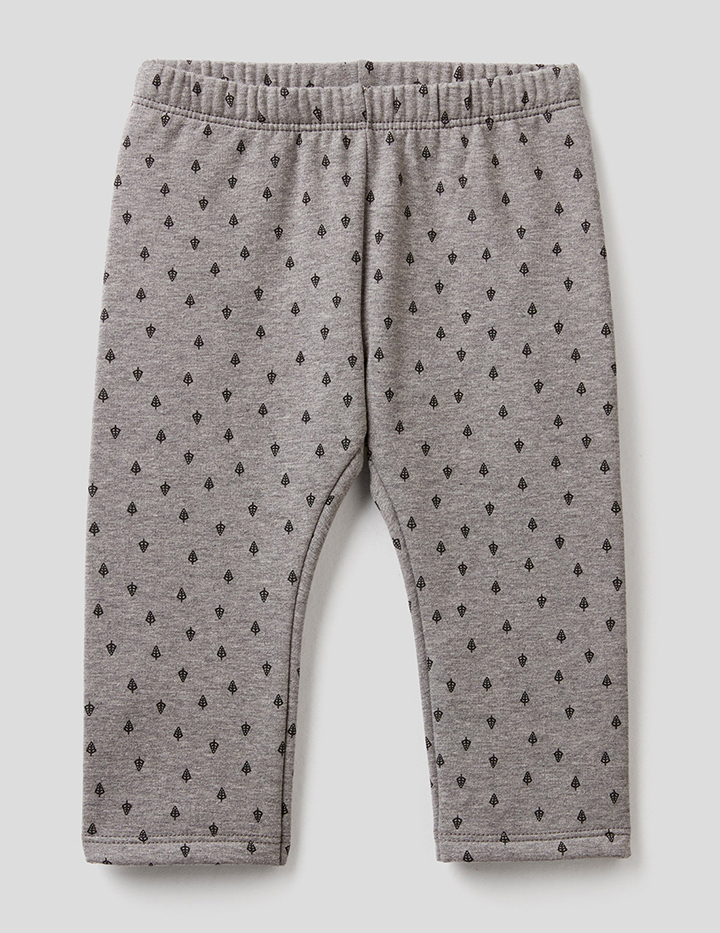 

Леггинсы для девочек Benetton цв. серый р.86, 21A_3QEVI0509