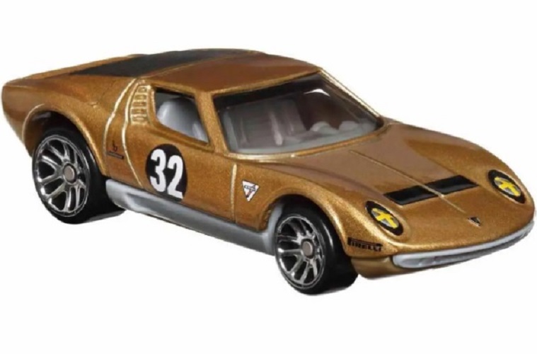

Машинка Hot Wheels Vintage 1971 LAMBORGHINI MIURA SV HRT81 HRV03, Коричневый;серый, LAMBORGHINI MIURA SV