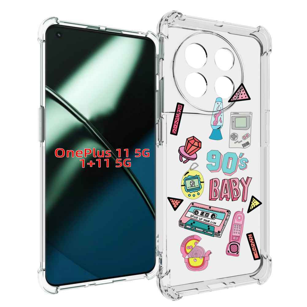

Чехол MyPads гаджеты-90х для OnePlus 11, Прозрачный, Tocco