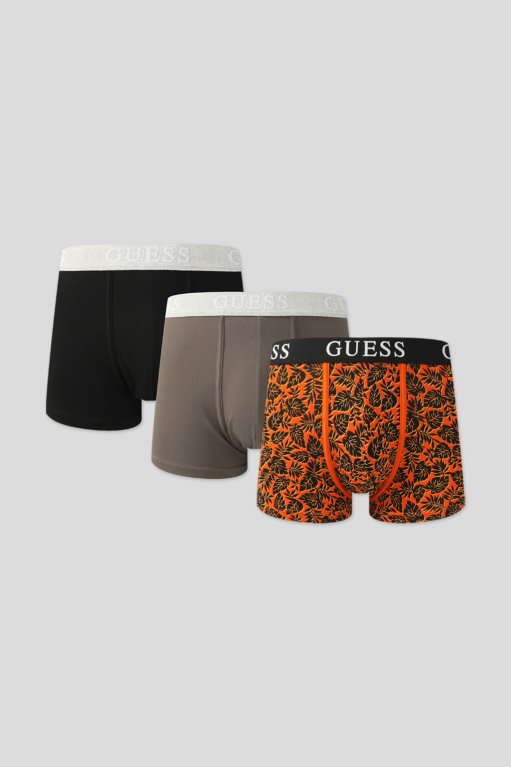

Комплект трусов мужских Guess U4GG15 K6YW0 оранжевый; черный; серый L, 3 шт., U4GG15 K6YW0