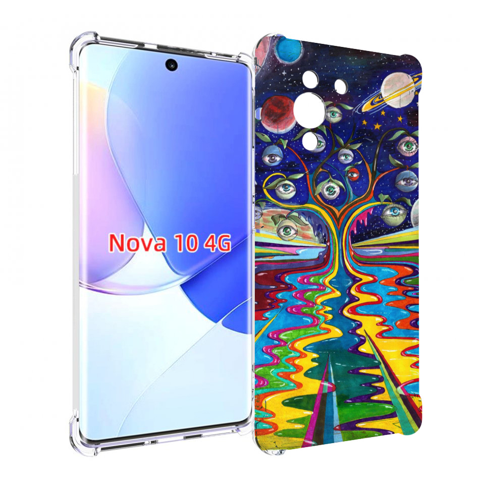 

Чехол MyPads дерево с глазами акварель для Huawei Nova 10, Прозрачный, Tocco
