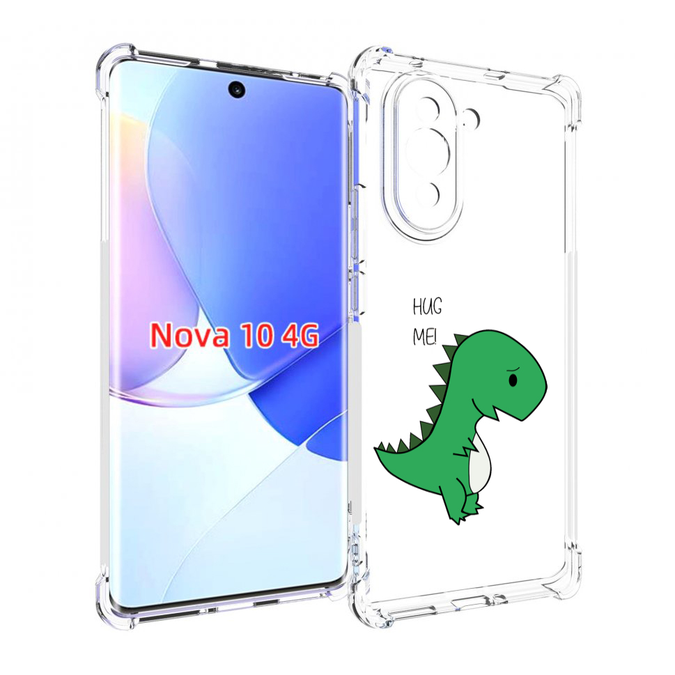 

Чехол MyPads динозаврик для Huawei Nova 10, Прозрачный, Tocco