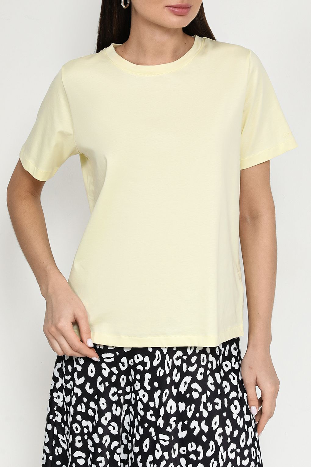 

Футболка женская Calvin Klein K20K205410 желтая XS, Желтый, K20K205410