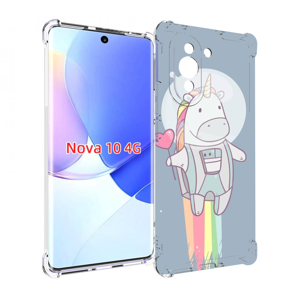 

Чехол MyPads единорог летит за орбиту для Huawei Nova 10, Прозрачный, Tocco