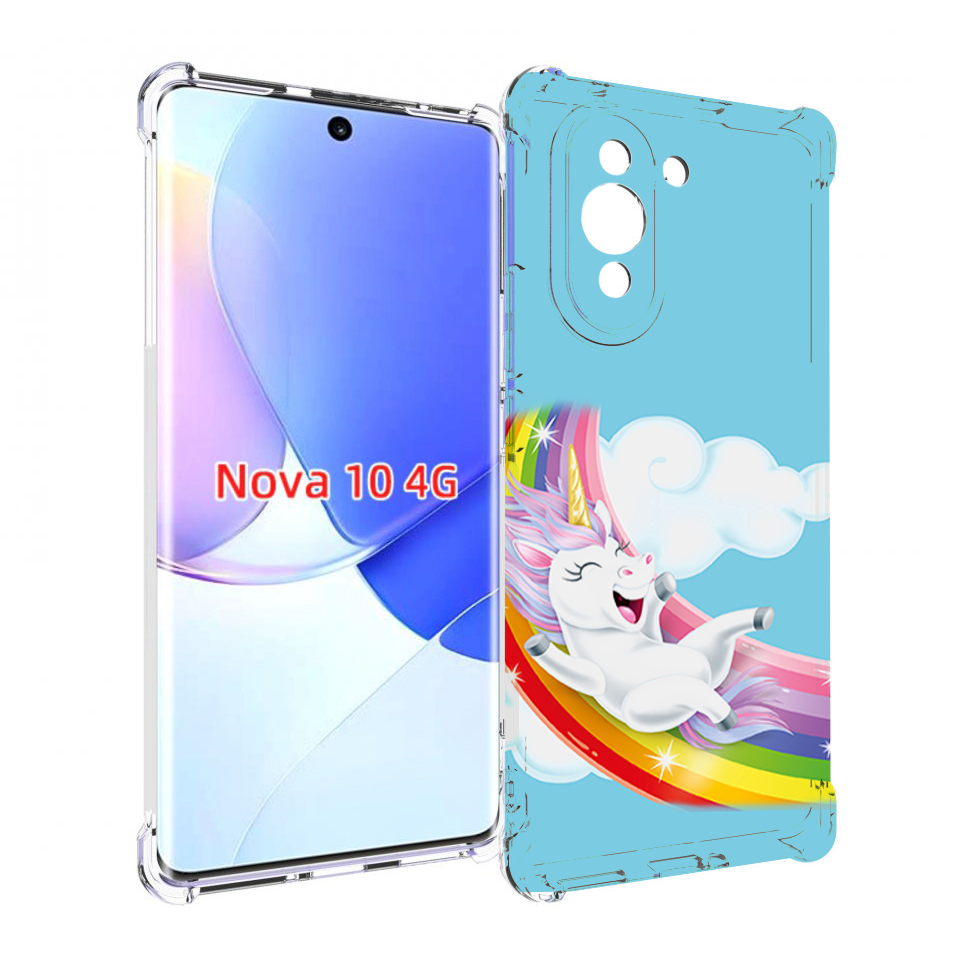 

Чехол MyPads единорог-на-радуге для Huawei Nova 10, Прозрачный, Tocco