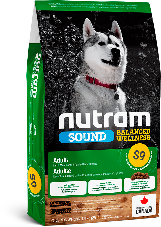 фото Сухой корм для собак nutram sound adult dog, ягненок, 11.4кг