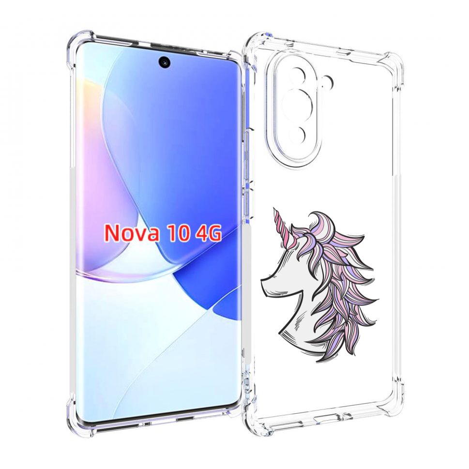 

Чехол MyPads единорог-рисунок для Huawei Nova 10, Прозрачный, Tocco