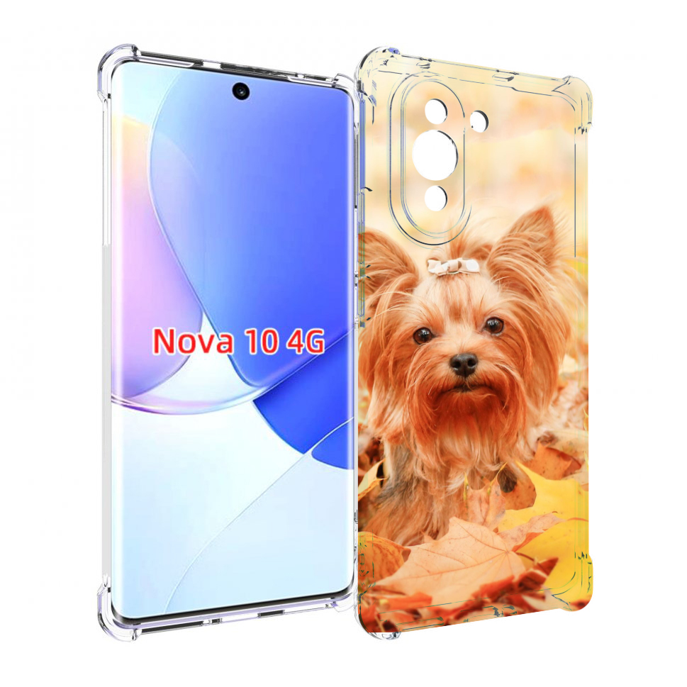 

Чехол MyPads еркширдскии терьер иорк для Huawei Nova 10, Прозрачный, Tocco