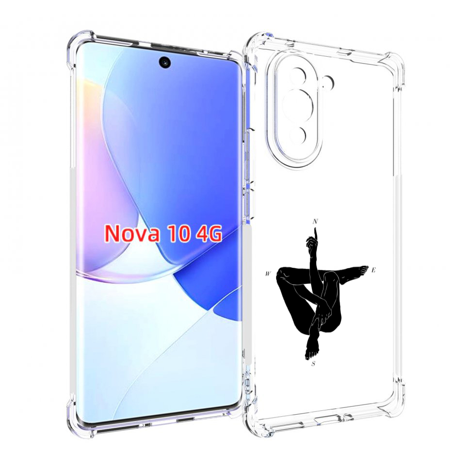 

Чехол MyPads живой компас для Huawei Nova 10, Прозрачный, Tocco