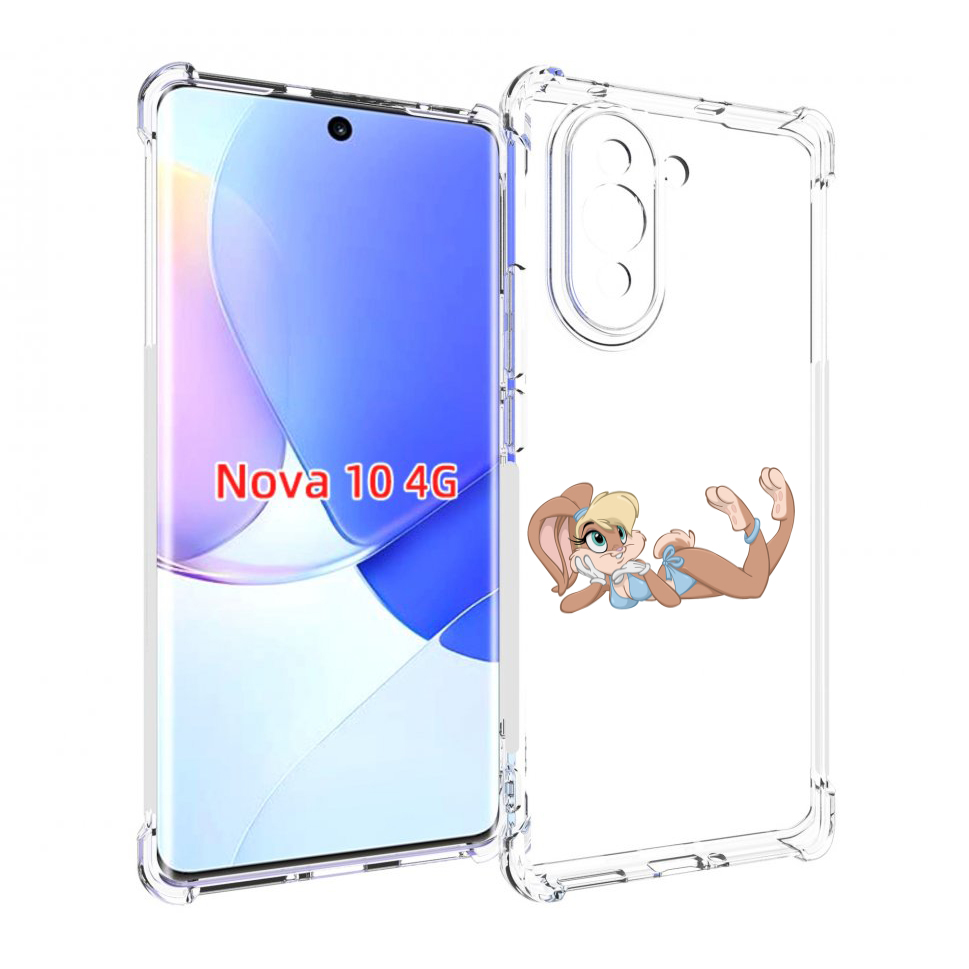 

Чехол MyPads зайка-в-купальнике для Huawei Nova 10, Прозрачный, Tocco