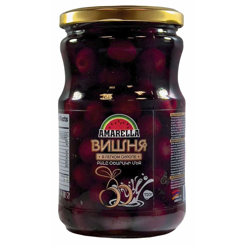 

Вишня Amarella в сиропе, 720 г