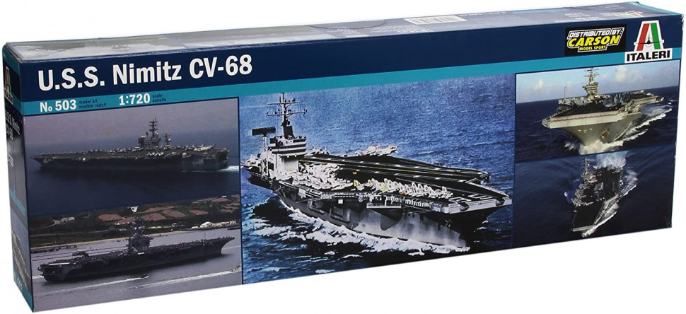 фото Сборная модель italeri 1/720 корабль u.s.s. nimitz 0503