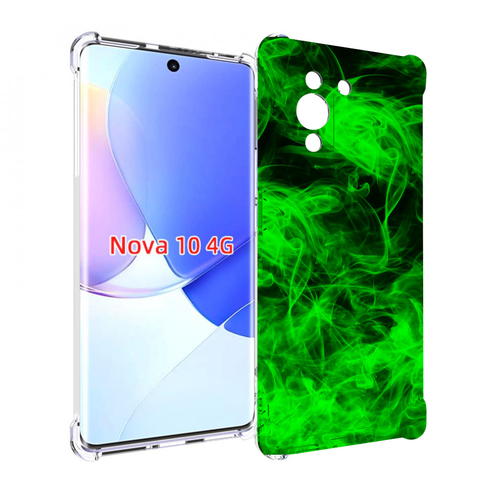

Чехол MyPads зеленый-дымок для Huawei Nova 10, Прозрачный, Tocco