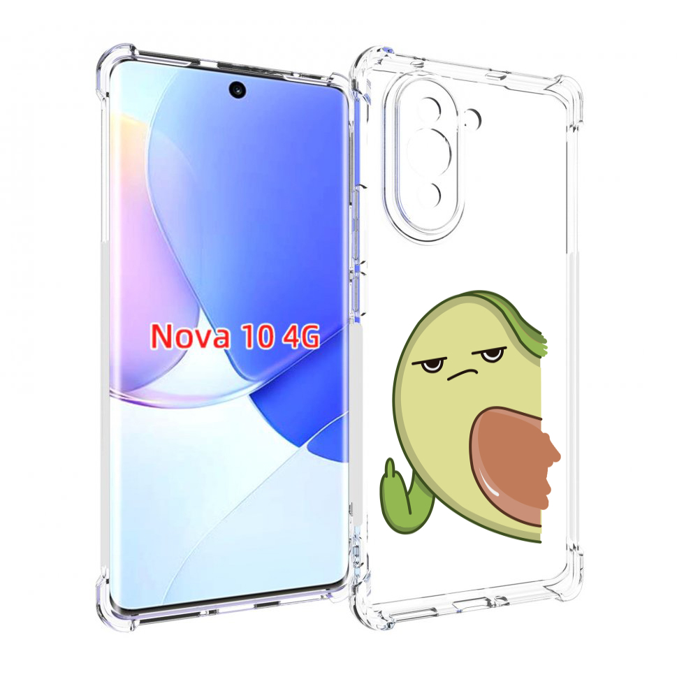 

Чехол MyPads злой-авокадо для Huawei Nova 10, Прозрачный, Tocco