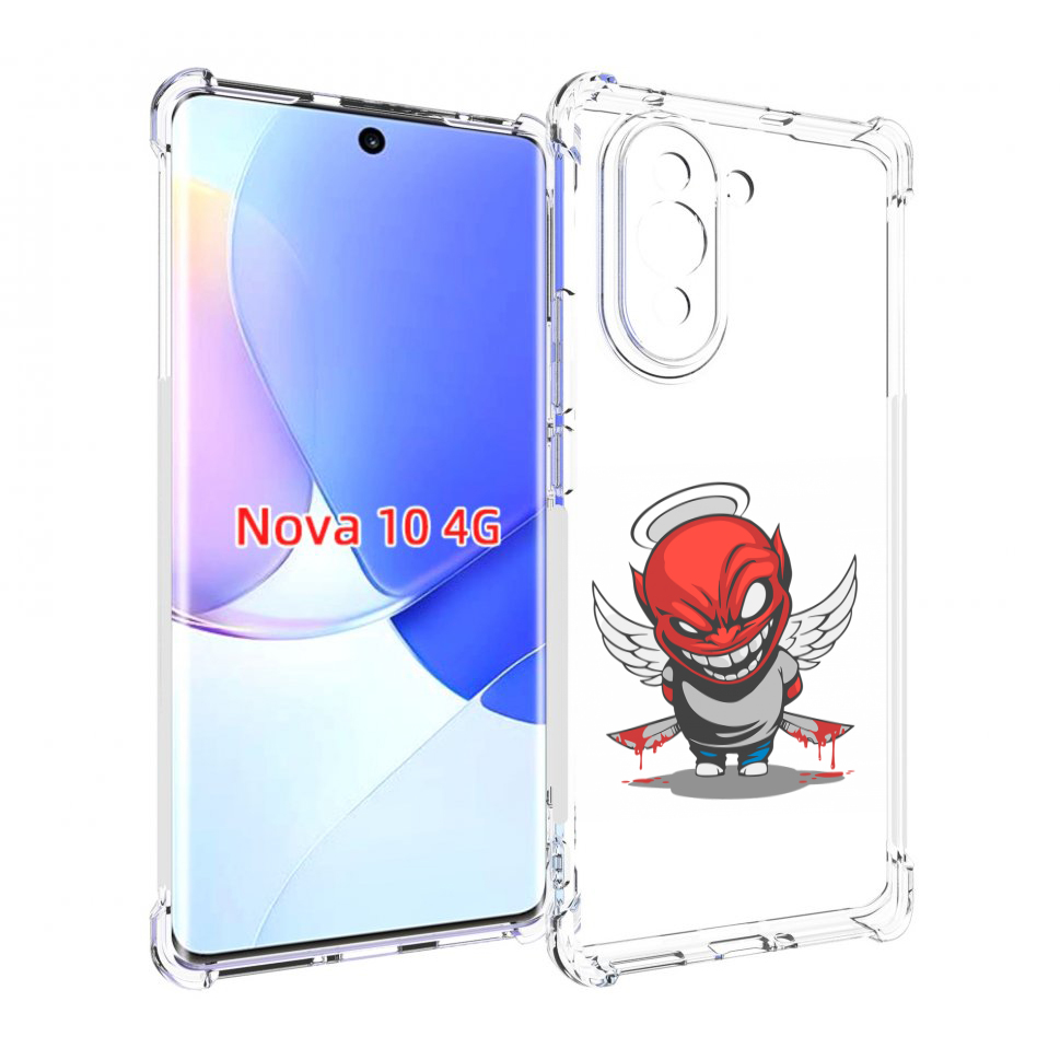 

Чехол MyPads злой-ангел для Huawei Nova 10, Прозрачный, Tocco