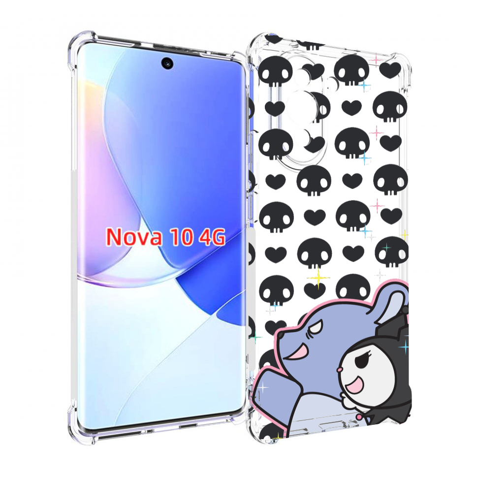

Чехол MyPads злые-мини-животные детский для Huawei Nova 10, Прозрачный, Tocco
